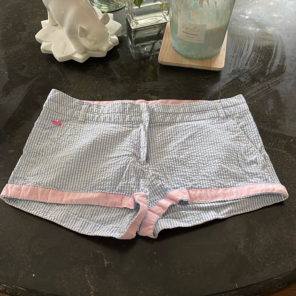 Southern Marsh Seersucker Shorts sz 6